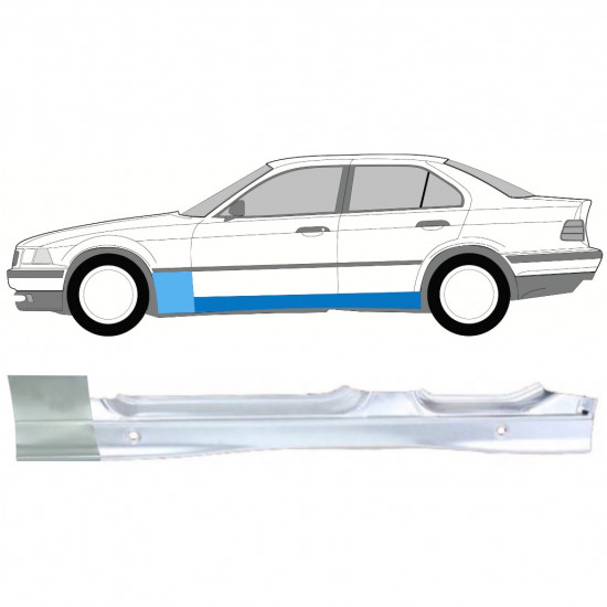BMW 3 E36 1990-2000 VORNE KOTFLÜGEL REPARATURBLECH + SCHWELLER REPARATURBLECH / SATZ / LINKS