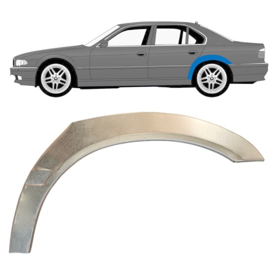 Reparaturblech Kotflügel hinten für BMW 7 E38 1994-2001 / Links 14831 Reparaturblech Kotflügel hinten für BMW 7 E38 1994-2001 / Links 14831