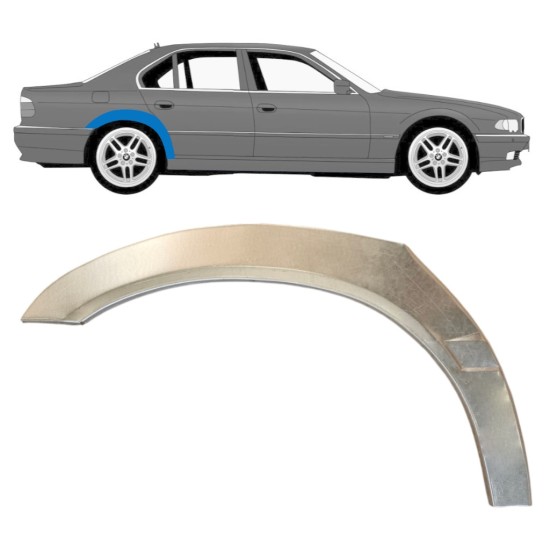 Reparaturblech Kotflügel hinten für BMW 7 E38 1994-2001 / Rechts 14830 Reparaturblech Kotflügel hinten für BMW 7 E38 1994-2001 / Rechts 14830