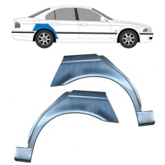Reparaturblech Kotflügel hinten für BMW 5 E39 1996-2004 / Links+Rechts / COMBI / SEDAN / Satz 6405