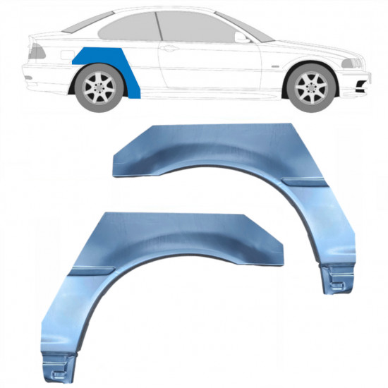 BMW E46 3 COUPE CABRIO 1998-2005 RADLAUF REPARATURBLECH / PAAR