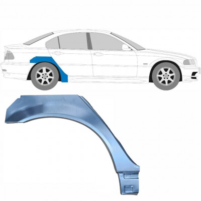 BMW E46 3 1998-2005 RADLAUF REPARATURBLECH KLEIN / RECHTS