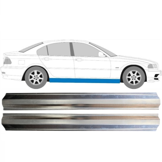 Reparaturblech Schweller für BMW 3 E46 1998-2006 / Links+Rechts / Satz 14964