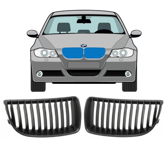 Kühlergrill für BMW 3 E90 2004-2008 / Links+Rechts 16309