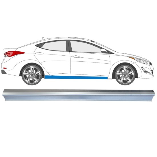Reparaturblech Schweller für Hyundai Elantra 2010-2015 / Rechts 14933 Reparaturblech Schweller für Hyundai Elantra 2010-2015 / Rechts 14933