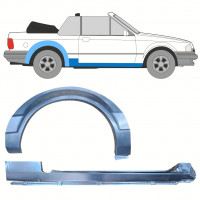 FORD ESCORT 1981-1990 CABRIO SCHWELLER + RADLAUF REPARATURBLECH / SATZ / RECHTS