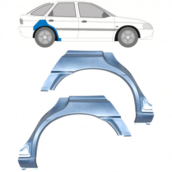 FORD ESCORT 1995-2000 5 TÜR HINTEN RADLAUF REPARATURBLECH / SATZ