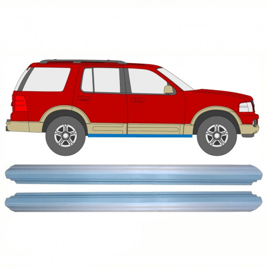 FORD EXPLORER 2001-2010 SCHWELLER REPARATURBLECH / RECHTS = LINKS / SATZ