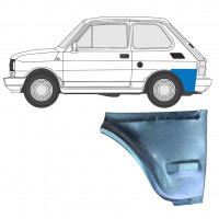 FIAT 126P 1985-1994 HINTEN KOTFLÜGEL REPARATURBLECH UNTEN HINTEN TEIL / LINKS