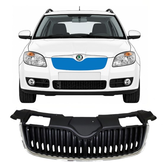 Kühlergrill für Skoda Fabia II 2007-2010 7523
