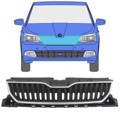 Kühlergrill für Skoda Fabia 2014-2018 / Satz 7543