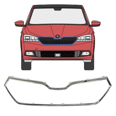 Kühlergrillrahmen für Skoda Fabia 2018-2021 16215