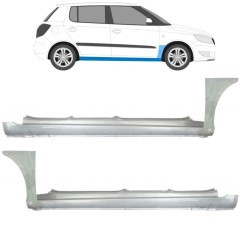 Voll schweller + Reparaturblech Kotflügel vorne für Skoda Fabia II 2007-2015 / Satz 11172