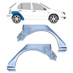Reparaturblech Kotflügel hinten für Skoda Fabia I 1999-2007 / Links+Rechts / Satz 10444