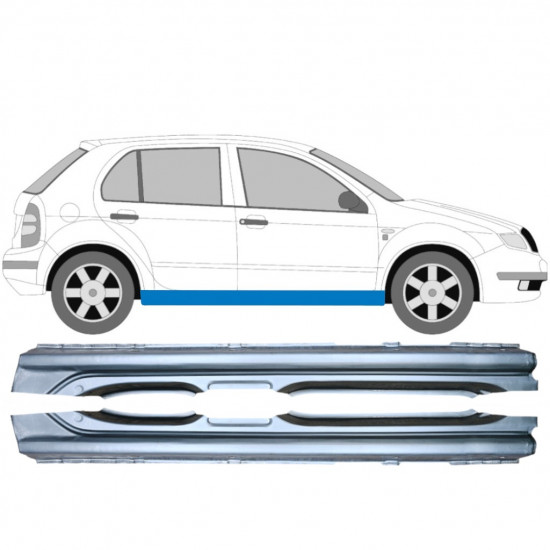 SKODA FABIA 1999-2007 VOLL SCHWELLER REPARATURBLECH / SATZ