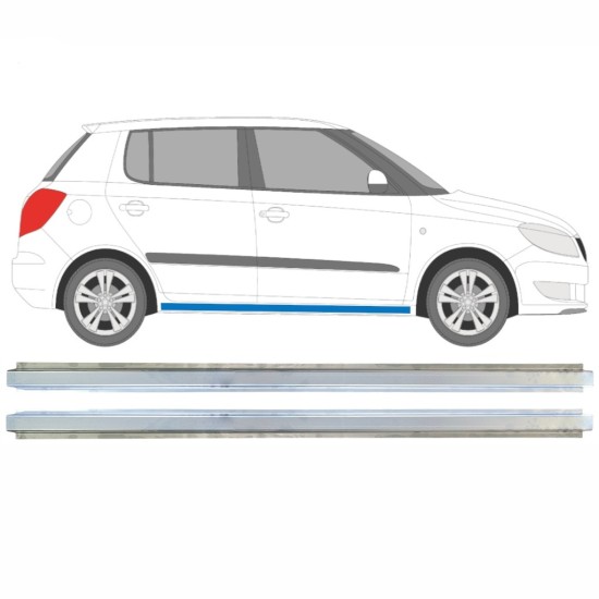 Reparaturblech Innen-Schweller für Skoda Fabia II 2007-2015 / Links+Rechts / Satz 16893