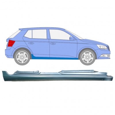 SKODA FABIA 2014- VOLL SCHWELLER REPARATURBLECH / RECHTS