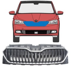 Kühlergrill für Skoda Fabia 2018-2021 / Satz 7545