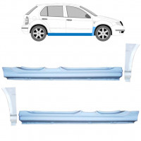 SKODA FABIA 1999-2007 VORNE KOTFLÜGEL REPARATURBLECH + SCHWELLER REPARATURBLECH / LINKS + RECHTS