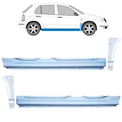 Voll schweller + Reparaturblech Kotflügel vorne für Skoda Fabia I 1999-2007 / Satz 11169