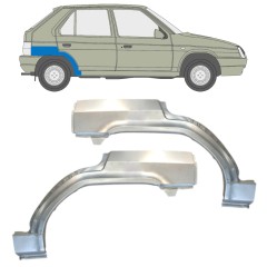Reparaturblech Kotflügel hinten für Skoda Favorit 1989-1995 / Links+Rechts / Satz 14884