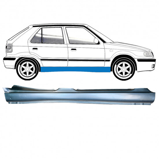 SKODA FELICIA 1994-2001 SCHWELLER REPARATURBLECH / RECHTS