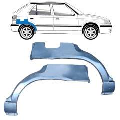 Reparaturblech Kotflügel hinten für Skoda Felicia 1994-2001 / Links+Rechts / Satz 10590
