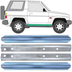 Reparaturblech innen + außen Schweller für Daihatsu Feroza Rocky Fourtrak 1984-1993 / Links+Rechts / Satz 17015