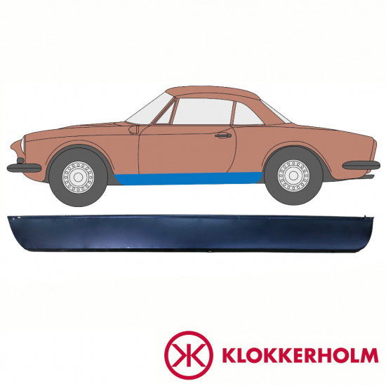 FIAT 124 SPIDER 1966-1985 SCHWELLER REPARATURBLECH / LINKS