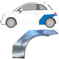 Reparaturblech Kotflügel hinten für Fiat 500 2007-2018 / Links 16072
