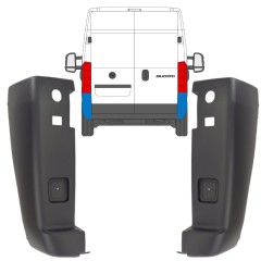 Ecke hinterer Stoßstange für Fiat Ducato 2006-2018 / Satz 9937