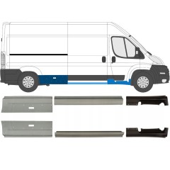 Reparaturblech Schweller für Fiat Ducato 2006-2025 / Links+Rechts / Satz 9702
