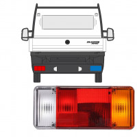 FIAT DUCATO BOXER RELAY 2006-2012 FAHRGESTELL HINTEN HECKLEUCHTE / RECHTS