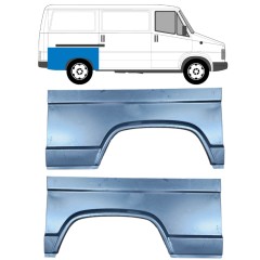 Reparaturblech Kotflügel hinten für Peugeot J5 1981-1994 / Links+Rechts / Satz 13537