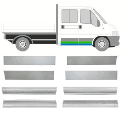 Reparaturblech Schweller + Tür für Fiat Ducato 1994-2006 / Links+Rechts / Satz 10492