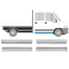 Reparaturblech vorderer + hinterer Schweller für Fiat Ducato 1994-2006 / Links+Rechts / Satz 9697