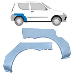 Reparaturblech Kotflügel hinten für Fiat Seicento 1998-2010 / Links+Rechts / Satz 9599