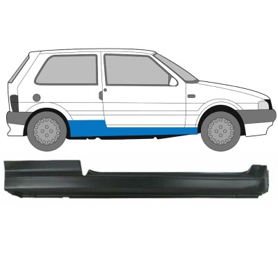Voll schweller für Fiat Uno 1983-2002 / Rechts 16011