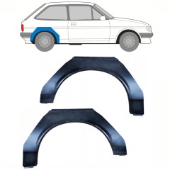 Reparaturblech Kotflügel hinten für Ford Fiesta 1983-1989 / Links+Rechts / Satz 10373