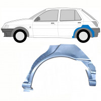 FORD FIESTA 1989-1995 5 TÜR RADLAUF REPARATURBLECH / LINKS