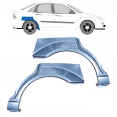 Reparaturblech Kotflügel hinten für Ford Focus 1998-2004 / Links+Rechts / SEDAN / Satz 6562