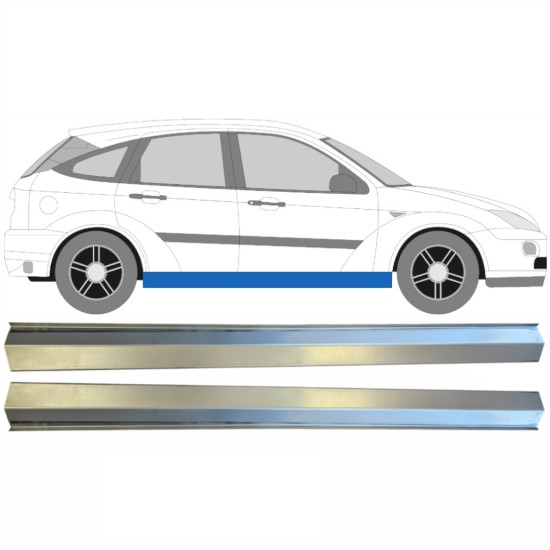 Reparaturblech Schweller für Ford Focus 1998-2004 / Links+Rechts / Satz 14784