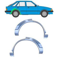 Reparaturblech Kotflügel hinten für Ford Escort 1980-1986 / Links+Rechts / Satz 9984