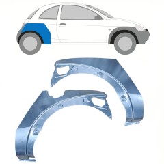 Reparaturblech Kotflügel hinten für Ford KA 1996-2008 / Links+Rechts / Satz 10771