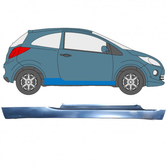 FORD KA 2008-2016 SCHWELLER REPARATURBLECH / RECHTS