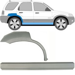 Reparaturblech Schweller + Kotflügel hinten für Ford Maverick 2001-2008 / Rechts / Satz 10102