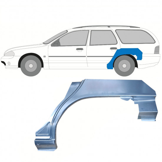 FORD MONDEO 1993-2000 KOMBI HINTEN RADLAUF REPARATURBLECH / LINKS