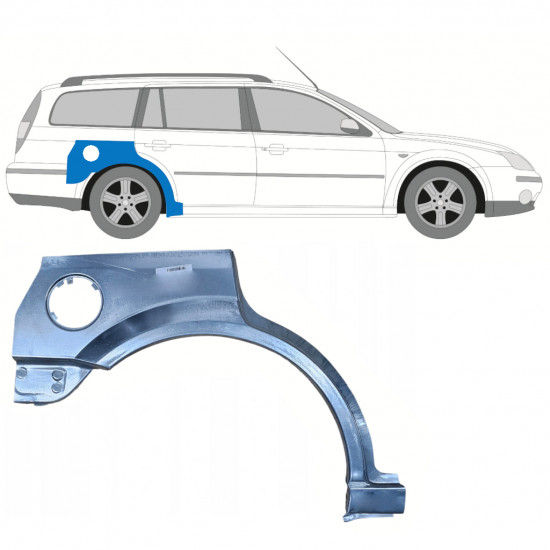 FORD MONDEO 2000-2007 KOMBI HINTEN KOTFLÜGEL REPARATURBLECH / RECHTS