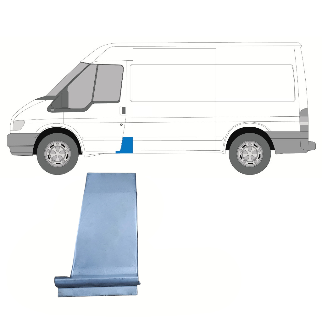 FORD TRANSIT 2000-2013 VORNE MITTELSÄULE REPARATURBLECH / LINKS