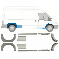 FORD TRANSIT 2000-2013 LANG RADLAUF REPARATURBLECH + SCHWELLER REPARATURBLECH / SATZ